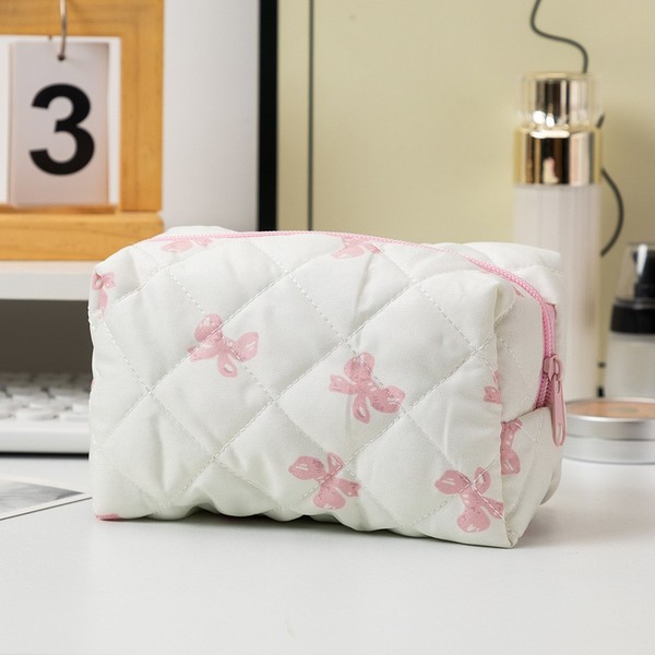 Floral Quilted Cosmetic Bag - Image 6
