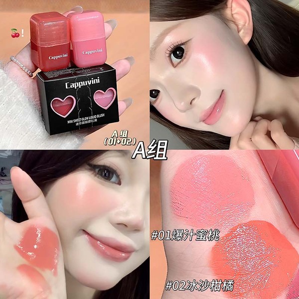 Cappuvini Mini Sweet Face Liquid Blush - Image 6
