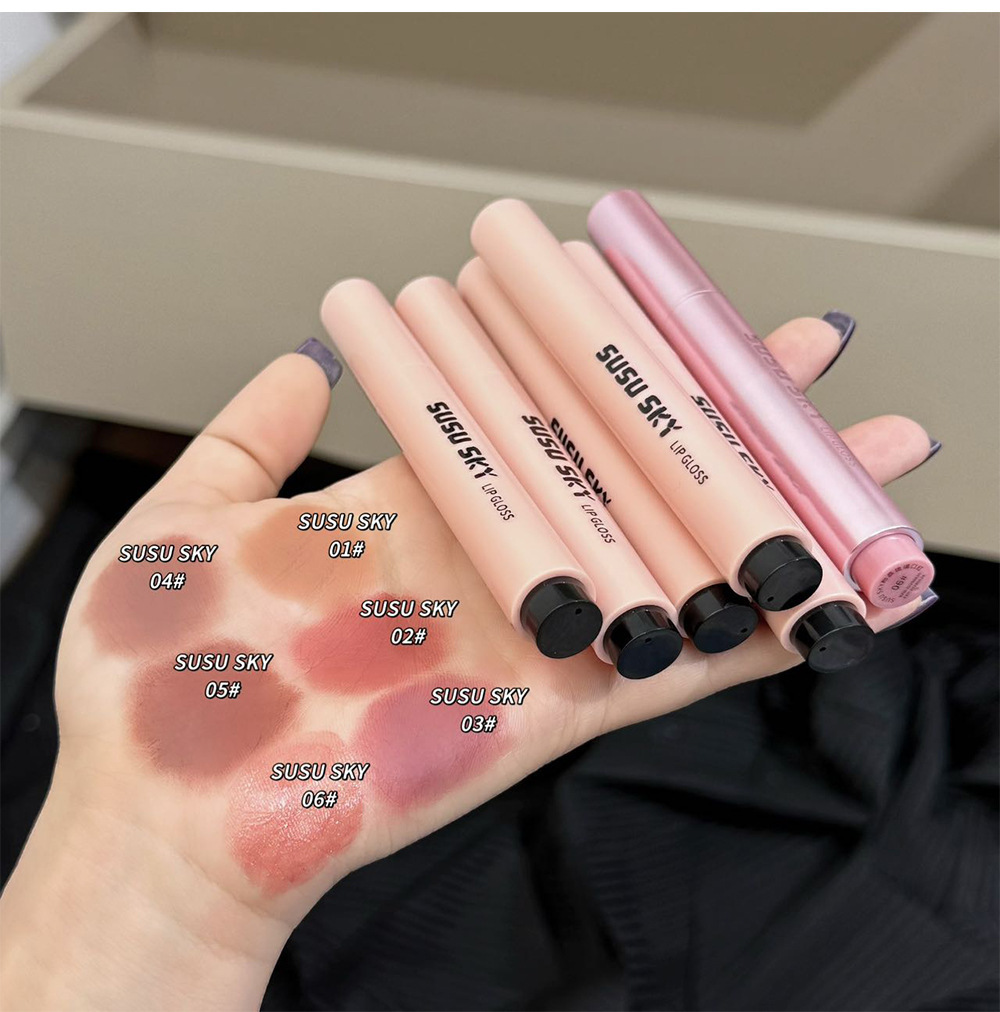 Susu Sky Pink Lychee Glazed Lipstick - Image 4