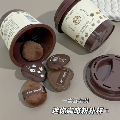 Mini Coffee Powder Puff Cup